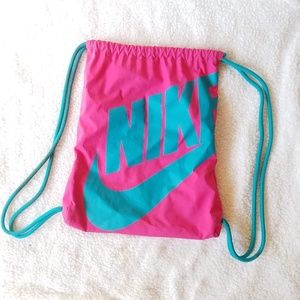 Nike Pink Drawstring Bag